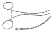 Затискач атравматичний ДеБейкі, S-подібний, 200 мм